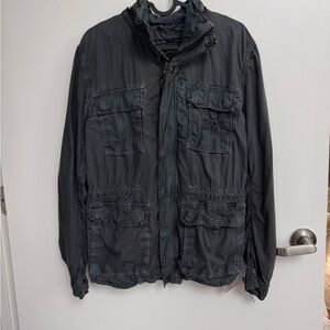 Men's Grey Casual Utility Jacket - by Diesel